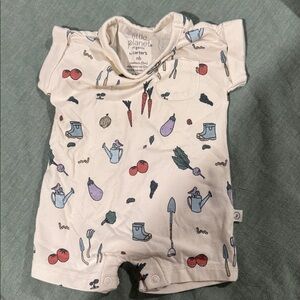Carter's Organic Baby Romper with Carrot Print